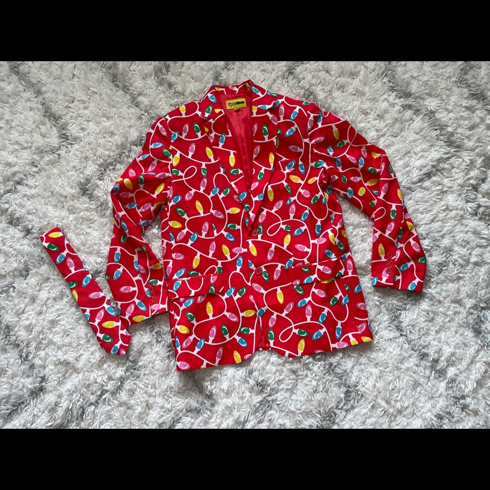 Tipsy Elves Christmas Jacket & Tie